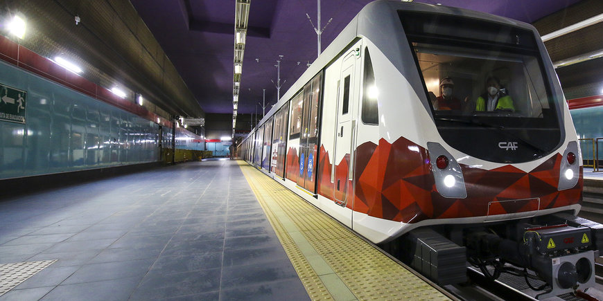 LOS TRENES DE LA LÍNEA 1 DEL METRO DE QUITO LLEGAN A LA ESTACIÓN DE EL LABRADOR
